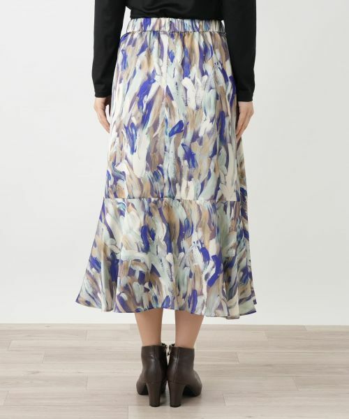 Leilian / レリアン ミニ・ひざ丈スカート | プリントフレアスカート | 詳細6