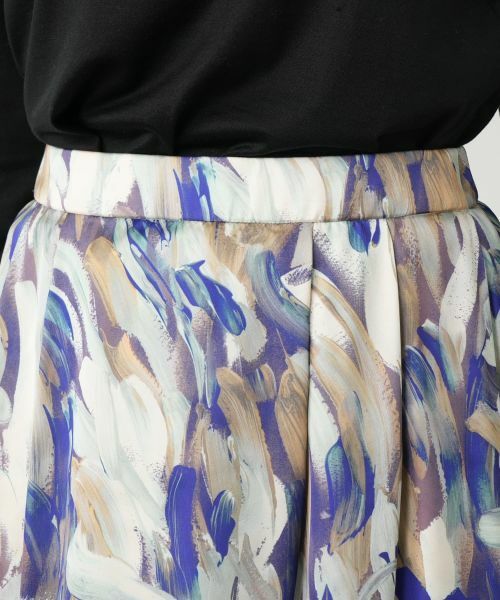 Leilian / レリアン ミニ・ひざ丈スカート | プリントフレアスカート | 詳細7