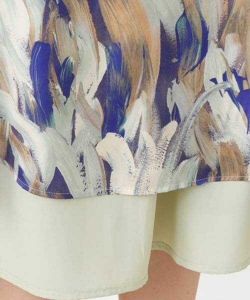 Leilian / レリアン ミニ・ひざ丈スカート | プリントフレアスカート | 詳細9