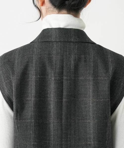 Leilian / レリアン テーラードジャケット | 千鳥格子柄ダブルベスト | 詳細11