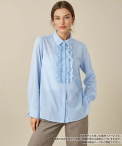 Leilian / レリアン シャツ・ブラウス | フリル比翼ブラウス