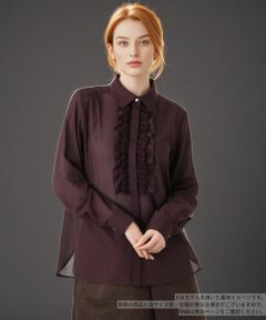 Leilian / レリアン シャツ・ブラウス | フリル比翼ブラウス