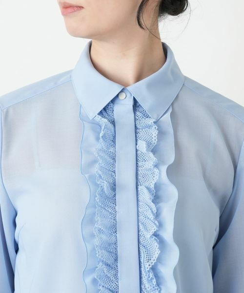 Leilian / レリアン シャツ・ブラウス | フリル比翼ブラウス | 詳細10