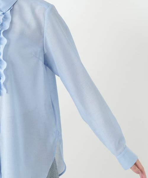 Leilian / レリアン シャツ・ブラウス | フリル比翼ブラウス | 詳細12