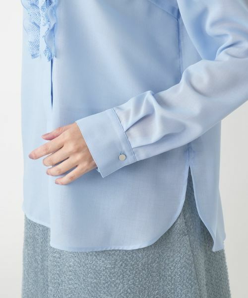 Leilian / レリアン シャツ・ブラウス | フリル比翼ブラウス | 詳細13