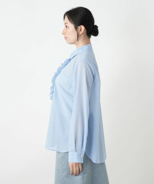 Leilian / レリアン シャツ・ブラウス | フリル比翼ブラウス | 詳細8