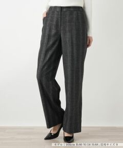 Leilian / レリアン その他パンツ | 千鳥格子柄ワイドパンツ