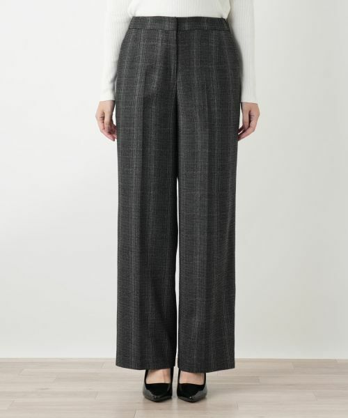 Leilian / レリアン その他パンツ | 千鳥格子柄ワイドパンツ | 詳細10