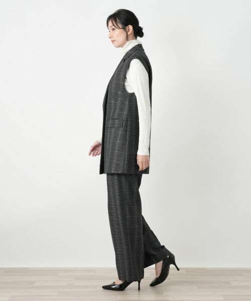 Leilian / レリアン その他パンツ | 千鳥格子柄ワイドパンツ | 詳細5