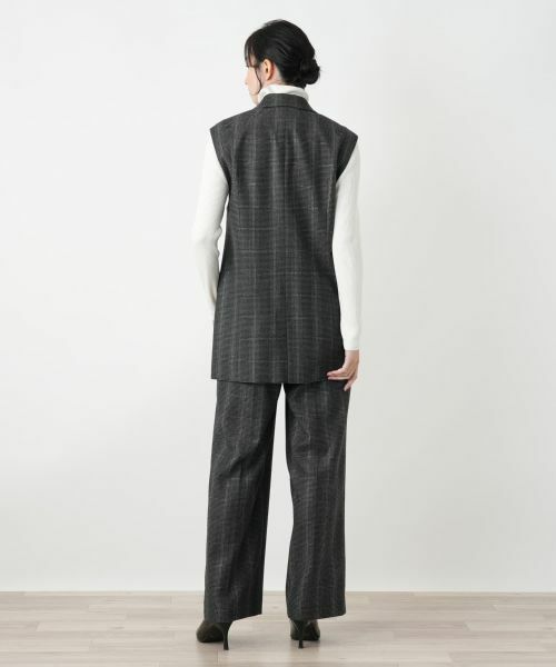 Leilian / レリアン その他パンツ | 千鳥格子柄ワイドパンツ | 詳細6