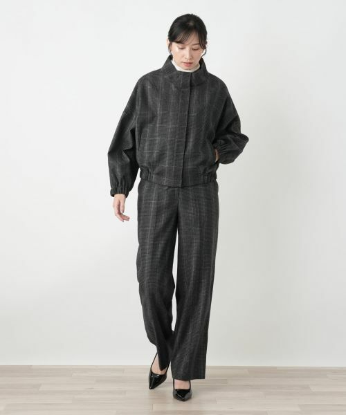 Leilian / レリアン その他パンツ | 千鳥格子柄ワイドパンツ | 詳細7