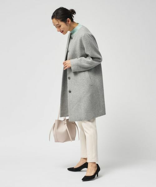 Leilian / レリアン その他アウター | カシミヤノーカラーコート【25年11月カタログ】 | 詳細10