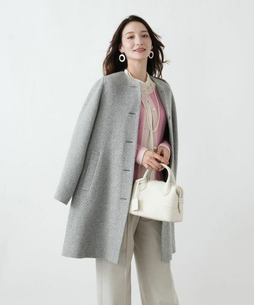 Leilian / レリアン その他アウター | カシミヤノーカラーコート【25年11月カタログ】 | 詳細5