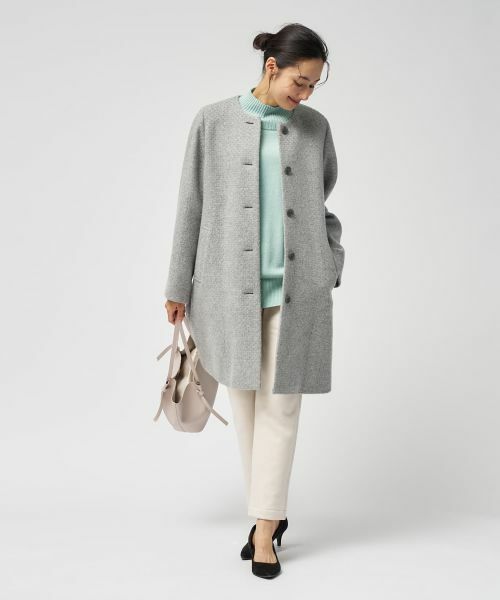 Leilian / レリアン その他アウター | カシミヤノーカラーコート【25年11月カタログ】 | 詳細6