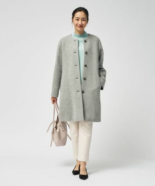 Leilian / レリアン その他アウター | カシミヤノーカラーコート【25年11月カタログ】 | 詳細7
