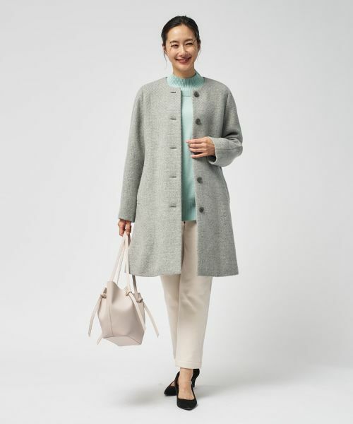 Leilian / レリアン その他アウター | カシミヤノーカラーコート【25年11月カタログ】 | 詳細8