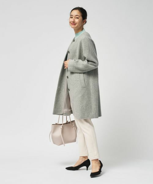 Leilian / レリアン その他アウター | カシミヤノーカラーコート【25年11月カタログ】 | 詳細9