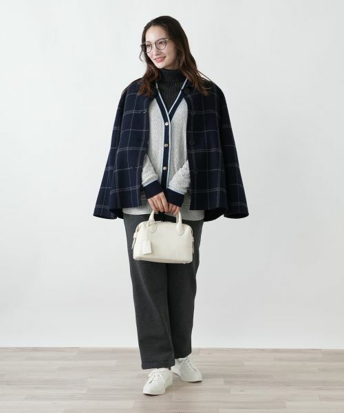 Leilian / レリアン その他アウター | ウィンドウペンショールカラーコート【25年11月カタログ】 | 詳細1