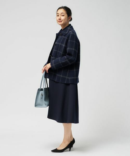 Leilian / レリアン その他アウター | ウィンドウペンショールカラーコート【25年11月カタログ】 | 詳細10