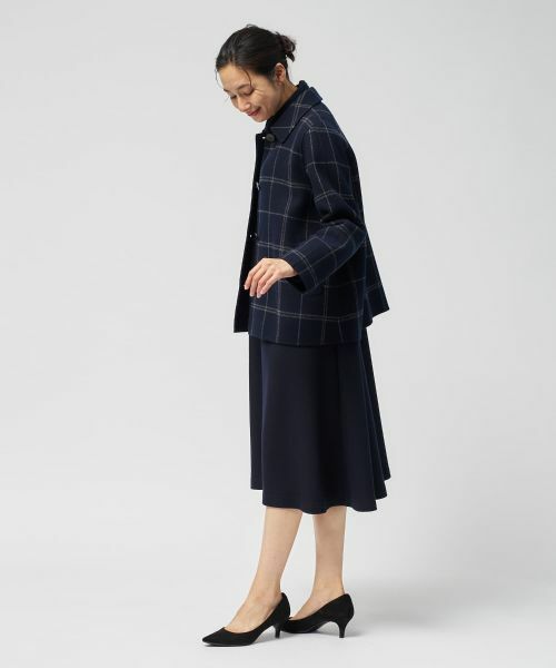 Leilian / レリアン その他アウター | ウィンドウペンショールカラーコート【25年11月カタログ】 | 詳細11