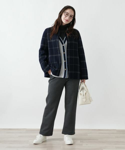 Leilian / レリアン その他アウター | ウィンドウペンショールカラーコート【25年11月カタログ】 | 詳細2