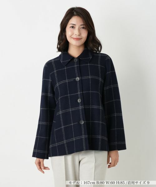 Leilian / レリアン その他アウター | ウィンドウペンショールカラーコート【25年11月カタログ】 | 詳細26