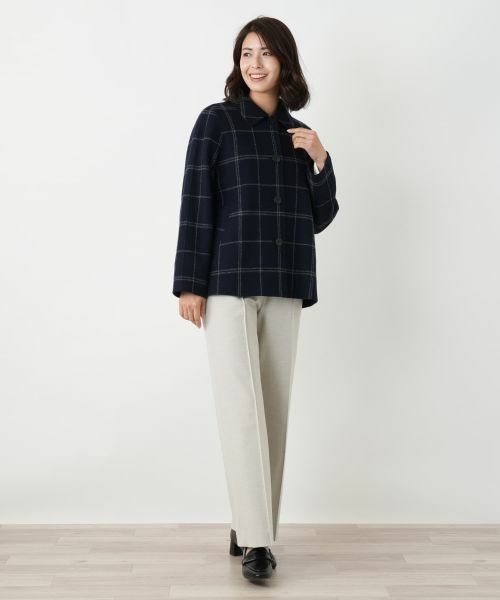 Leilian / レリアン その他アウター | ウィンドウペンショールカラーコート【25年11月カタログ】 | 詳細27