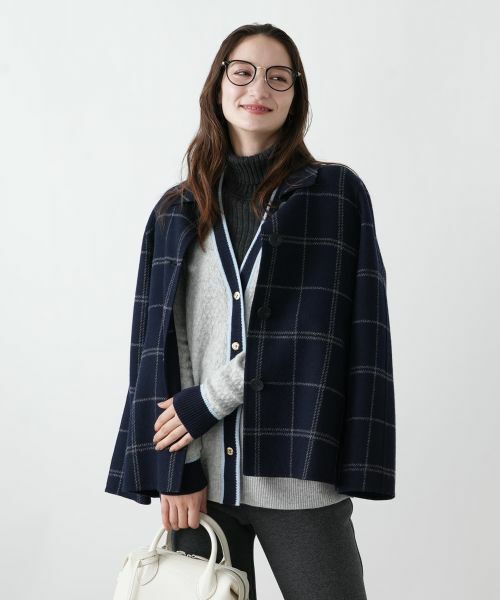 Leilian / レリアン その他アウター | ウィンドウペンショールカラーコート【25年11月カタログ】 | 詳細3