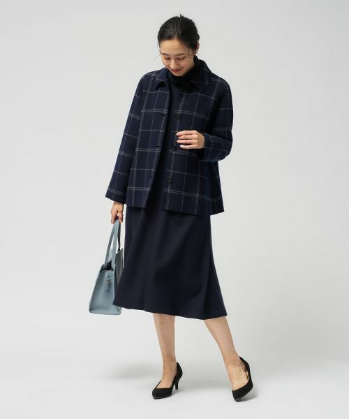 Leilian / レリアン その他アウター | ウィンドウペンショールカラーコート【25年11月カタログ】 | 詳細7