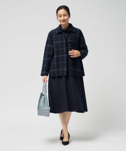 Leilian / レリアン その他アウター | ウィンドウペンショールカラーコート【25年11月カタログ】 | 詳細8