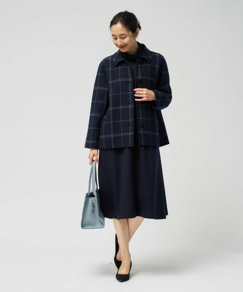 Leilian / レリアン その他アウター | ウィンドウペンショールカラーコート【25年11月カタログ】 | 詳細9