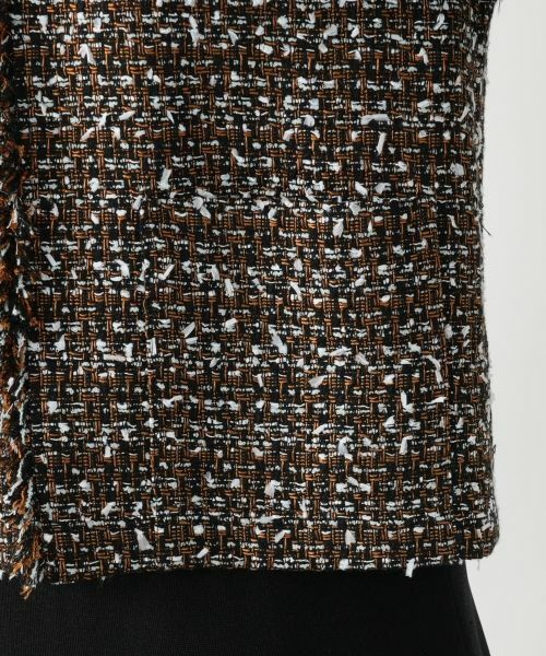 Leilian / レリアン テーラードジャケット | ツイードノーカラージャケット | 詳細11