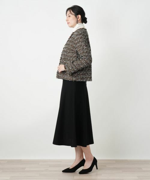 Leilian / レリアン テーラードジャケット | ツイードノーカラージャケット | 詳細2