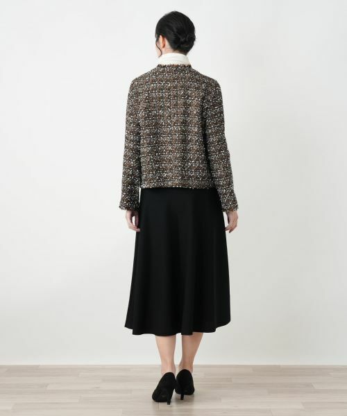 Leilian / レリアン テーラードジャケット | ツイードノーカラージャケット | 詳細3