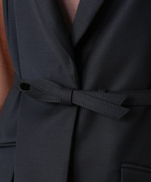 Leilian / レリアン テーラードジャケット | ラペルドロングベスト | 詳細12