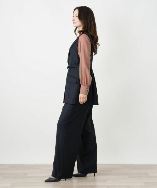 Leilian / レリアン テーラードジャケット | ラペルドロングベスト | 詳細2