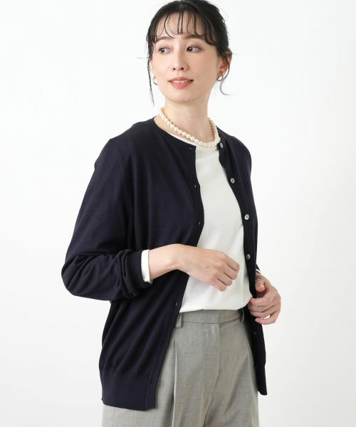 Leilian / レリアン カーディガン・ボレロ | クルーネックカーディガン | 詳細2