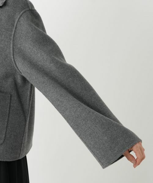 Leilian / レリアン テーラードジャケット | ニット切替ジップジャケット | 詳細12