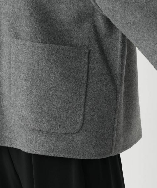 Leilian / レリアン テーラードジャケット | ニット切替ジップジャケット | 詳細14