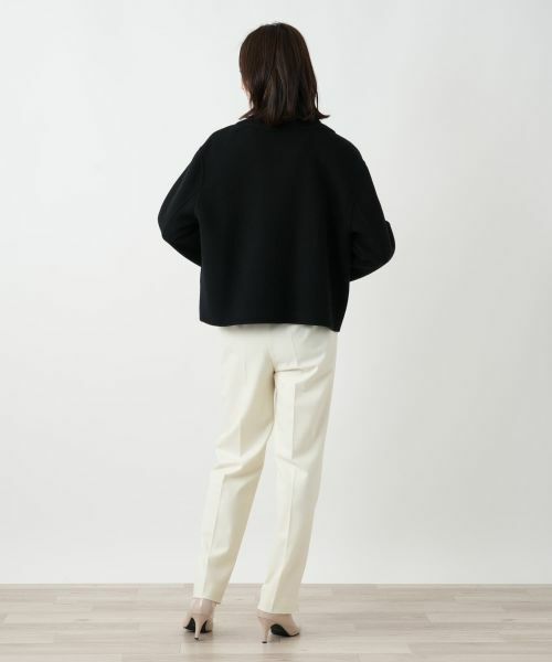 Leilian / レリアン テーラードジャケット | ニット切替ジップジャケット | 詳細3