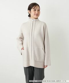 Leilian / レリアン テーラードジャケット | ヘリンボーンニットジャケット【25年10月カタログ】