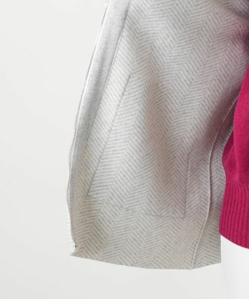Leilian / レリアン テーラードジャケット | ヘリンボーンニットジャケット【25年10月カタログ】 | 詳細14