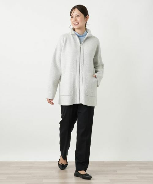 Leilian / レリアン テーラードジャケット | ヘリンボーンニットジャケット【25年10月カタログ】 | 詳細16