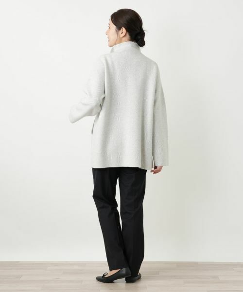 Leilian / レリアン テーラードジャケット | ヘリンボーンニットジャケット【25年10月カタログ】 | 詳細18