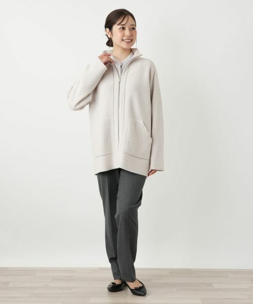 Leilian / レリアン テーラードジャケット | ヘリンボーンニットジャケット【25年10月カタログ】 | 詳細19