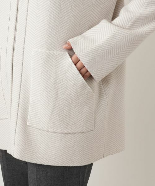 Leilian / レリアン テーラードジャケット | ヘリンボーンニットジャケット【25年10月カタログ】 | 詳細28