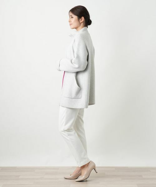 Leilian / レリアン テーラードジャケット | ヘリンボーンニットジャケット【25年10月カタログ】 | 詳細3