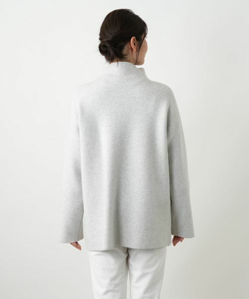 Leilian / レリアン テーラードジャケット | ヘリンボーンニットジャケット【25年10月カタログ】 | 詳細7
