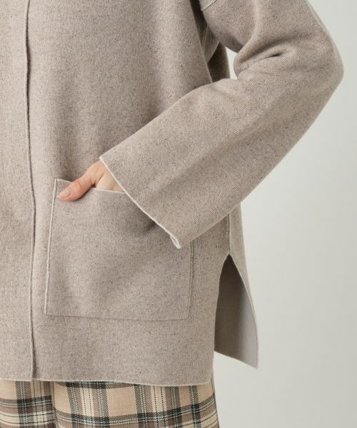 Leilian / レリアン テーラードジャケット | リバーシブルハイネックジャケット【LE TRICOT PERUGIA】 | 詳細15