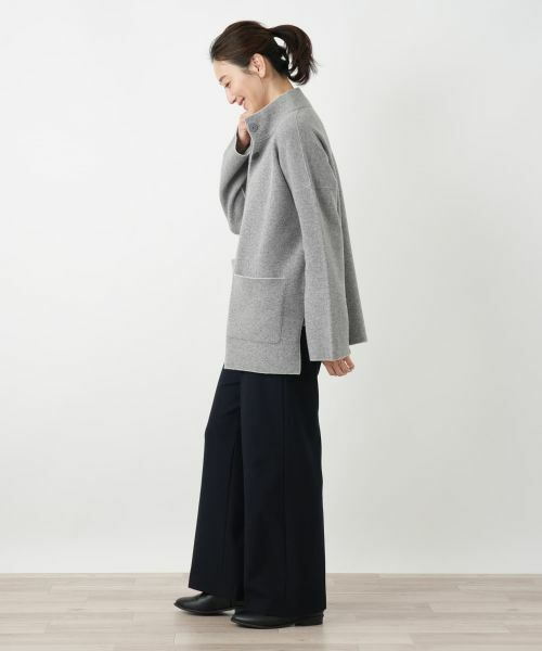 Leilian / レリアン テーラードジャケット | リバーシブルハイネックジャケット【LE TRICOT PERUGIA】 | 詳細2